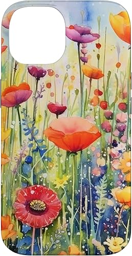 Miniatura 4 de Funda para iPhone 15 Pro Max Watercolor Flower Garden Botanical Art