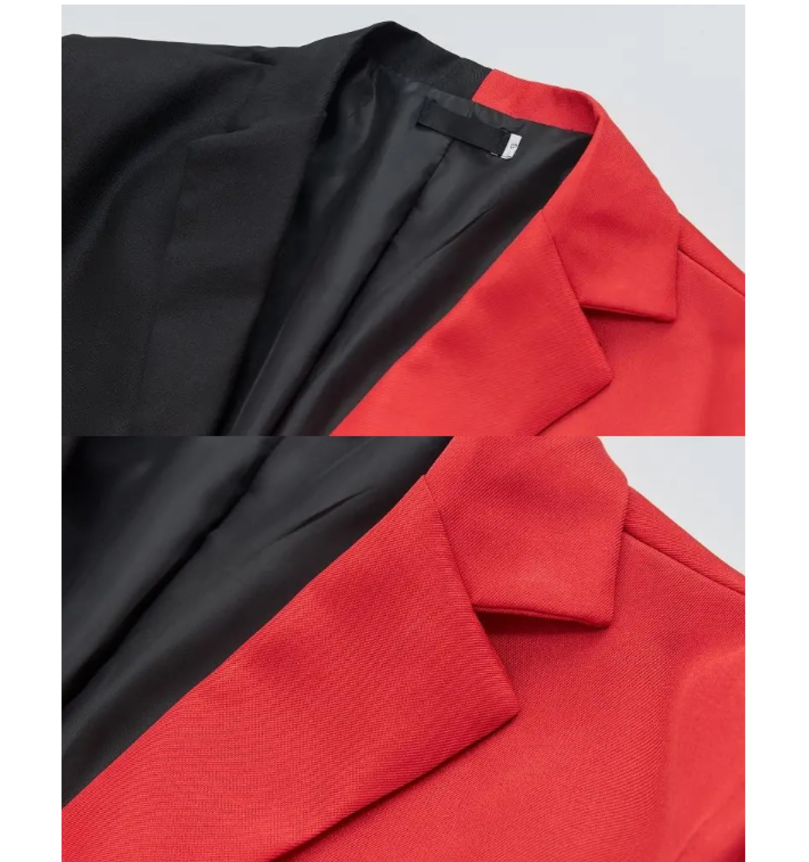 Sakkos Anzüge Farbiger Anzug Mantel Schwarz Weiß Doppel Fit Business Freizeit Anzug Jacke Mantel