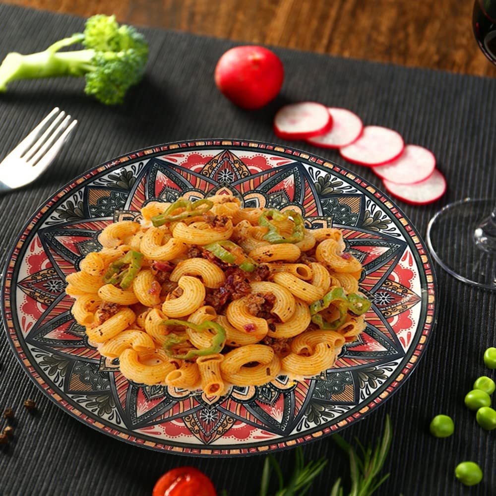 【新品未使用】Losans｜プレートセット｜4枚 Amazon.co.jp: Qlans 磁器ディナープレート 4枚セット 10.5インチ