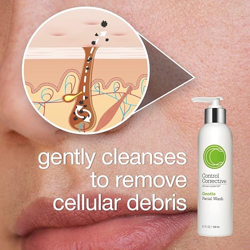 Miniatura 6 de CONTROL CORRECTIVE - Lavado facial suave, 6.7 onzas, hidrata, normaliza y restaura el equilibrio, para pieles normales o mixtas, a base de aloe