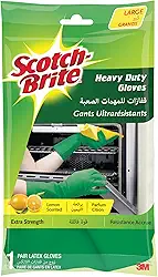 3M, Luva Limpeza Pesada Scotch-Brite, Tamanho Grande, Azul, 1 Par