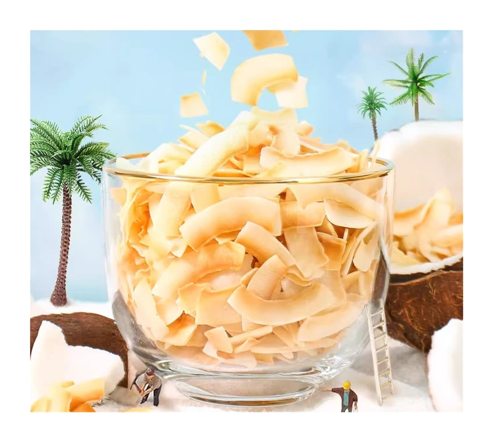33 g de patatas fritas de coco, horneadas a fuego lento con un rico sabor a coco natural. Una opción premium for un refrigerio.(4pcs)