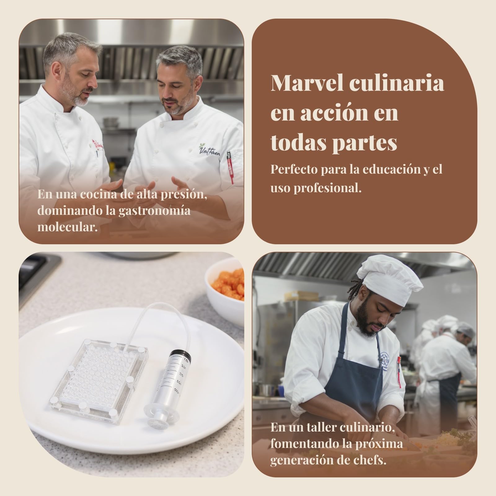 profesion Gastronomía Maker Gourmet Dispensador de Esferificación Gotero y Herramientas