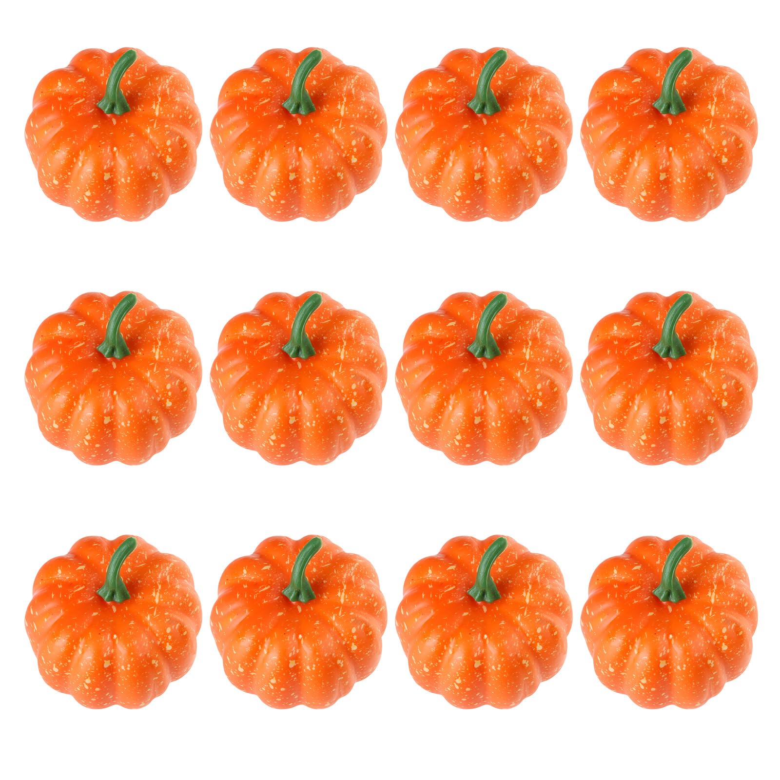 Msioytog 12Pcs Artificial Pumpkins Kitchen Vegetable Decorations for Kitchen Display Thanksgiving Holiday Decorations Photo Props Indoor Outdoor Pumpkins