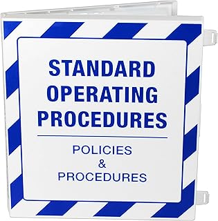 UniKeep Industrial Standard Operating Procedures (SOP) Storage Case with Metal Binder Rings