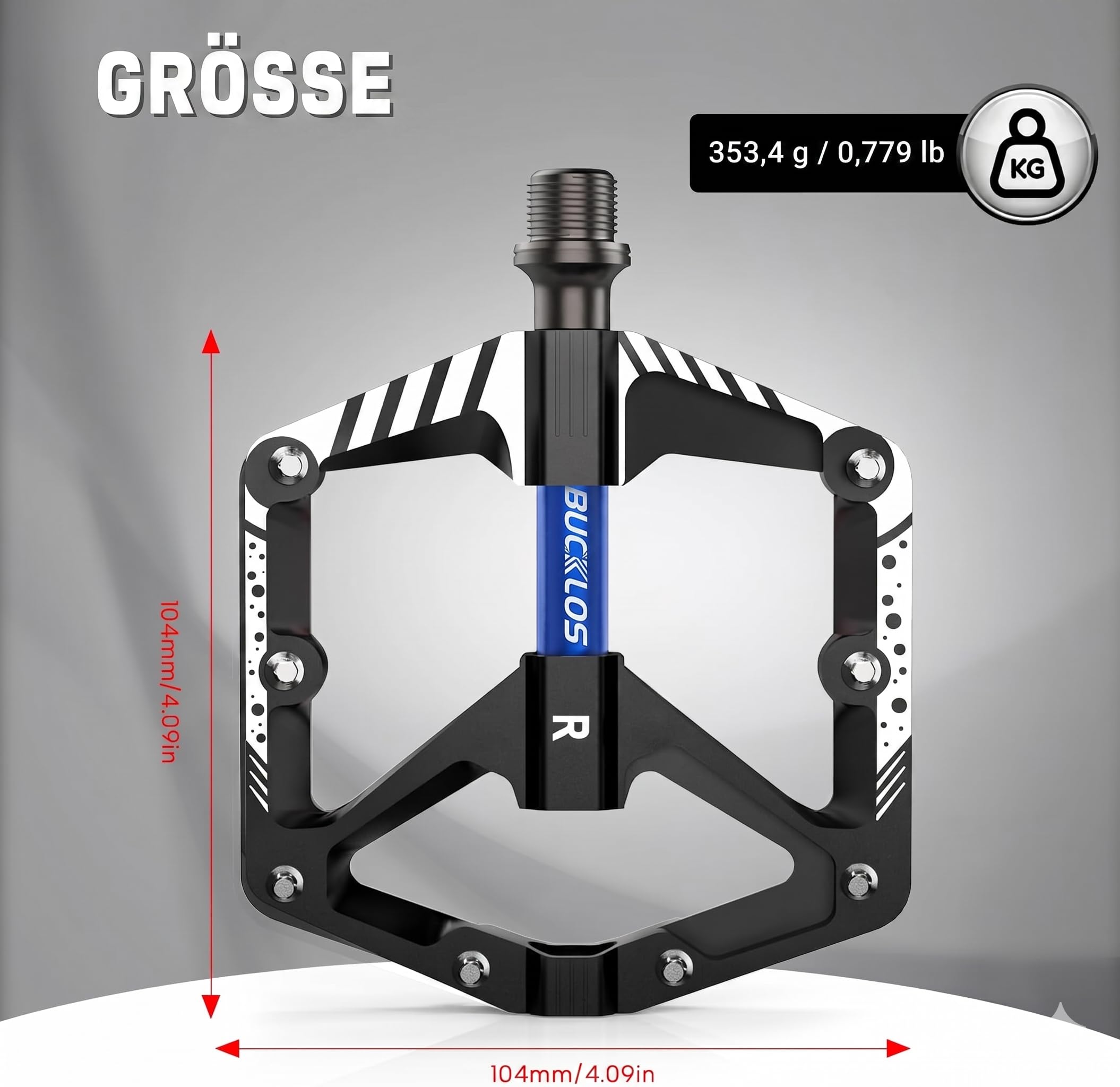 Pedali per bicicletta in alluminio CNC, pedali antiscivolo per mountain bike, città, bici da corsa
