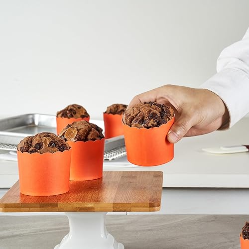 Miniatura 60 de Restaurantware Panificio Premium - Taza de papel Kraft de 10 onzas para hornear, tazas de papel para hornear, perfectas para magdalenas, cupcakes