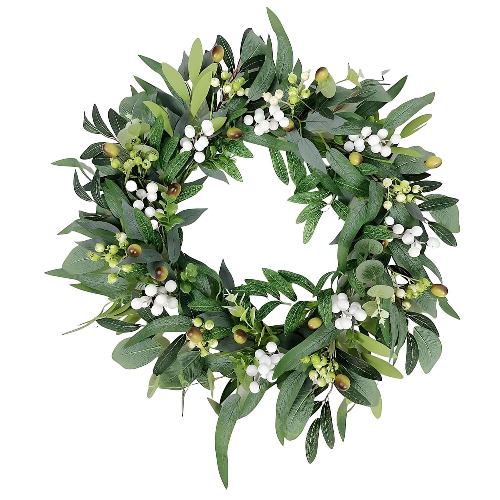 Hzbb A Handcrafted Leaves Garlands With Bright Berries Celebration Decoration For Indoor Decoration Nd Festival Event Berries Wreath