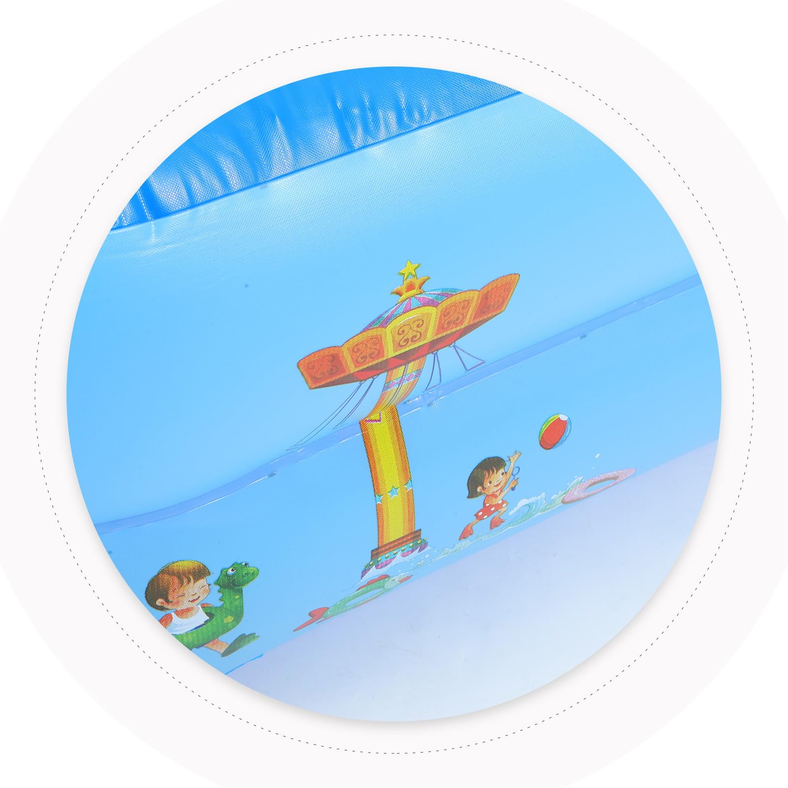Pataugeoire Piscine Gonflable Carrée PVC Double Couche