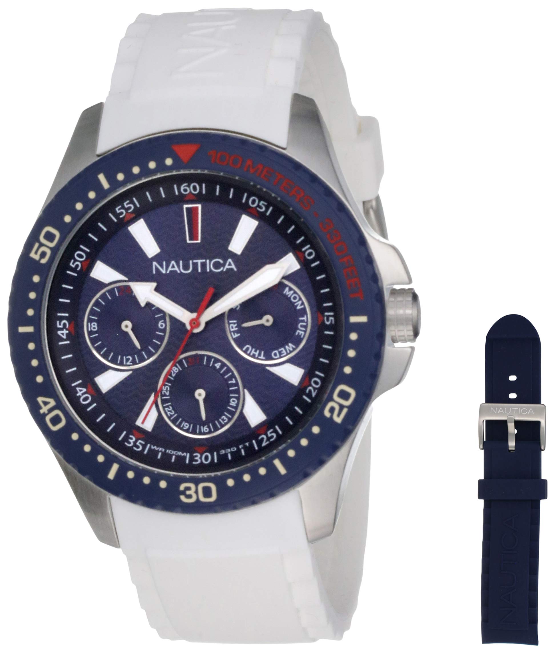 NAUTICA Analog Silver Dial Mens Watch-NAPJBC009 (B08FMNTF1J) Amazon Price History, Amazon Price Tracker