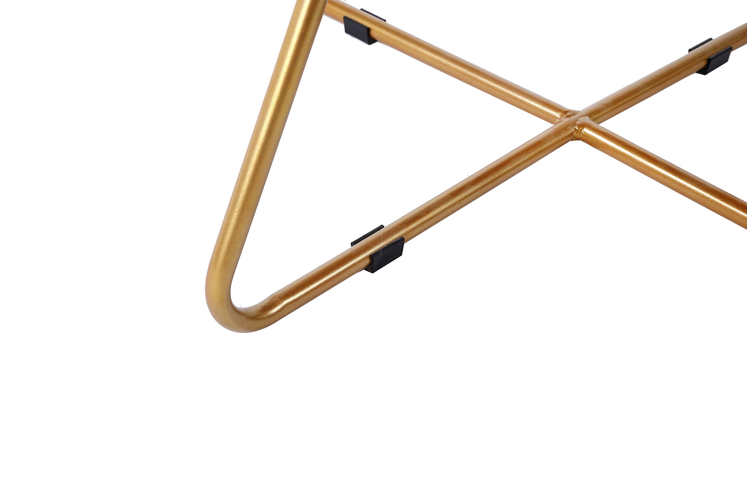 BirdRock Home White Faux Fur Papasan Chair with Pale Gold Legs Kids