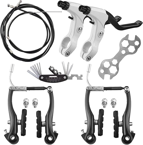 Juego completo de frenos de bicicleta, kit de palanca de cables de pinzas interiores y exteriores, freno universal para bicicleta delantera y