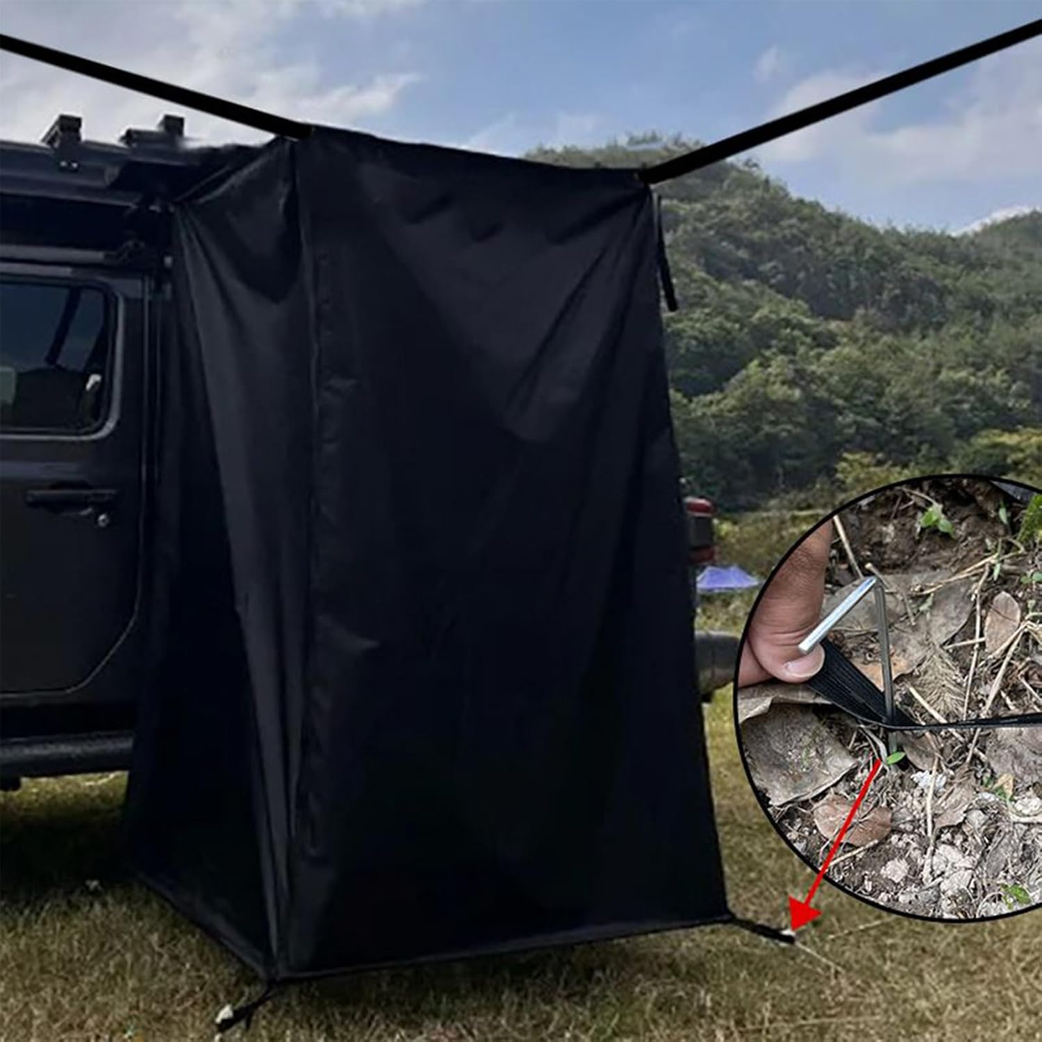 Mobile Privacy Tent - Portable Changing Room for Cars, Outdoor Dressing Tent, Quick Setup Privacy Shelter for Camping, Beach Trips, Bathroom Use, Trailer, Pontoon, Car, Truck, Outdoor Adventures