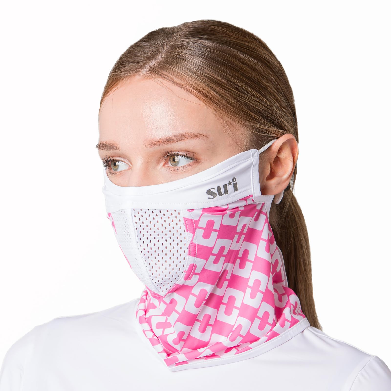 KOREA (Type G) UV Sun Protection Balaclava Half Face Mask - For Golf, Hiking, Running, Cycling &amp; Outdoor Sports