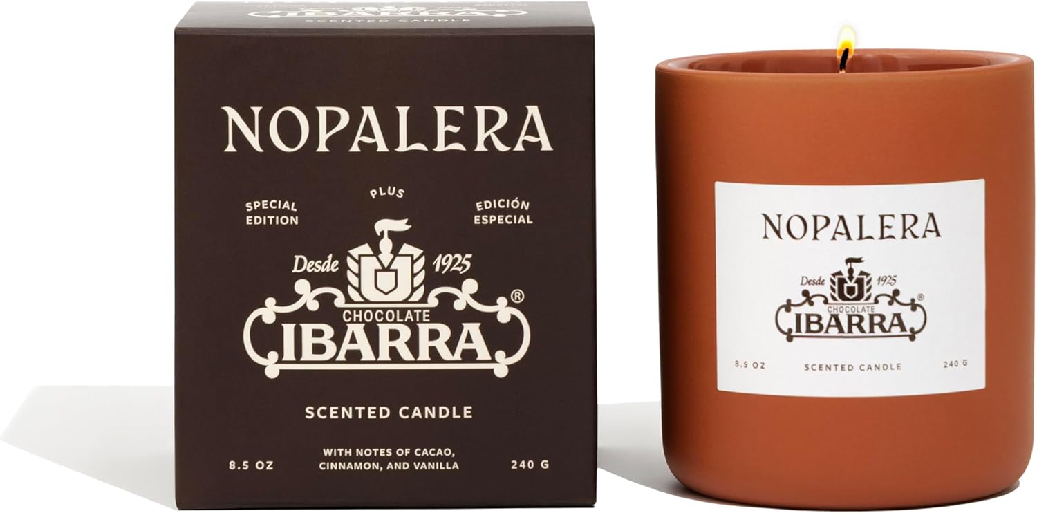 Nopalera Tepoztlán Candle - Luxury Scented Candle, Vegan Coco Soy Wax, Notes of Copal, Patchouli & Sandalwood, 60 Hour Burn Time - 8.5oz