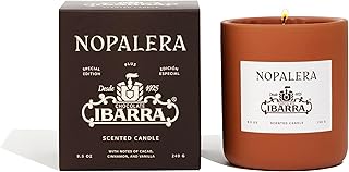 Ibarra Chocolate Candle, Coconut Soy Wax Candle with Cacao, Cinnamon, Vanilla and Almond, Organic Cotton Wick, Reusable Mug Vessel, Limited Edition, 8.5 oz