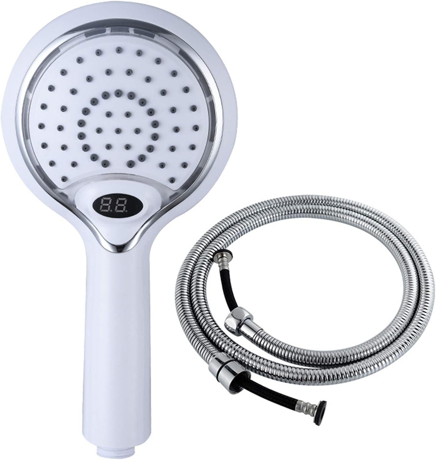 ISIGMA LED Shower Head with Temperature Display and Hose