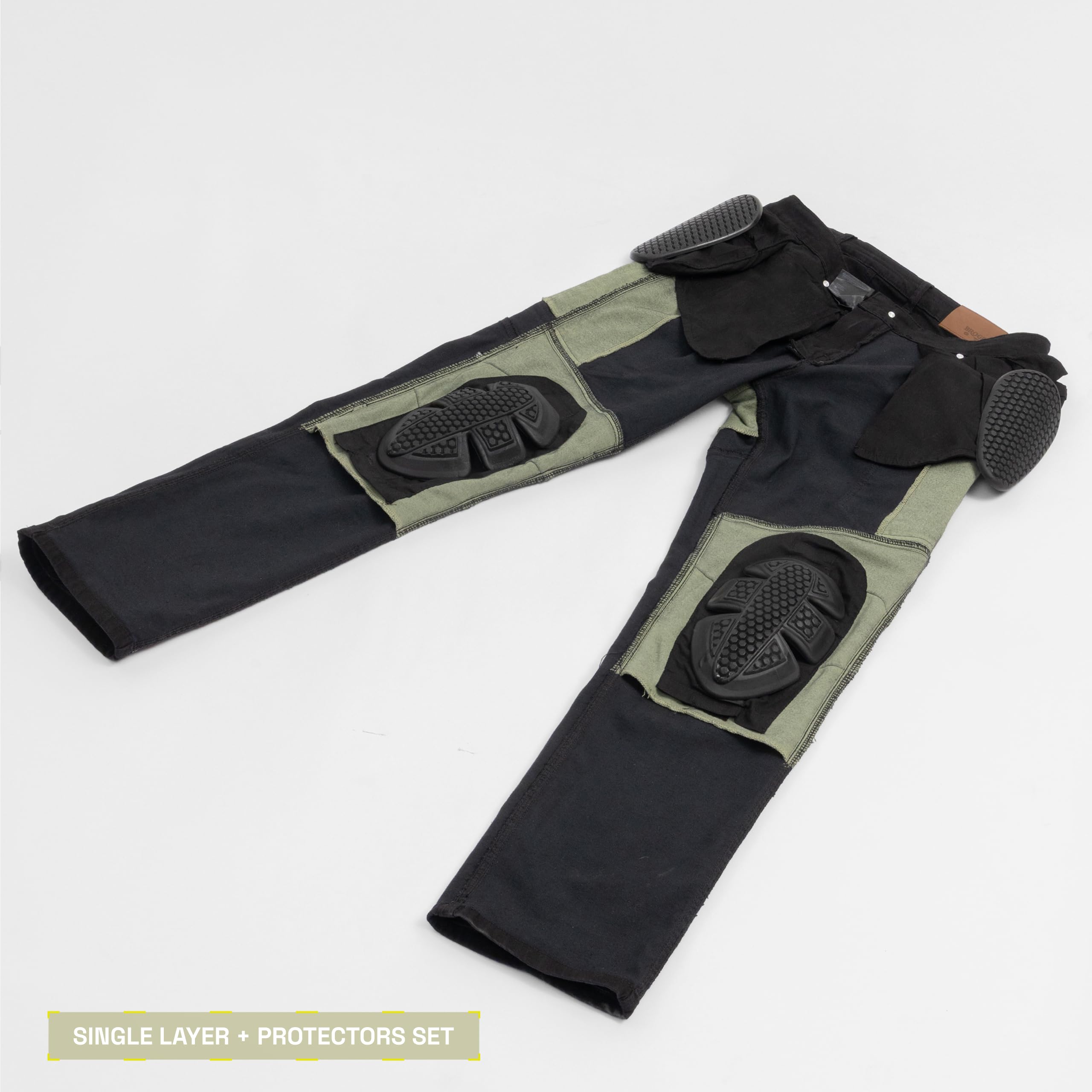 BROGER Bronx Motorradjeans Motorradhose Herren | Denim | Aramidfaser Futter | Knie und Hüftprotektoren Stufe 1 | Cargotaschen | Schutzstufe AA | Regular Fit