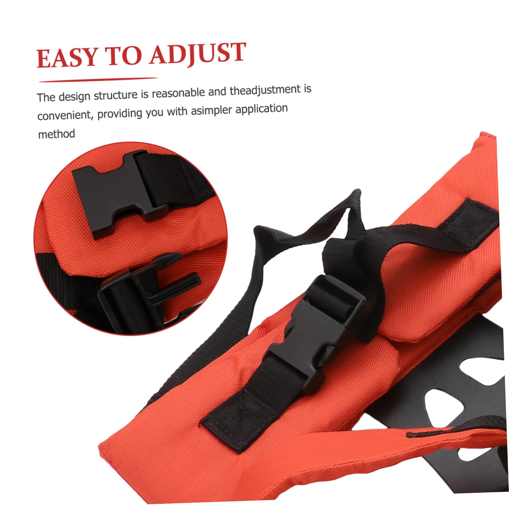 Mipcase Imbracatura Doppia per Decespugliatore W Tessuto Arancia | Imbottita, Cintura di Supporto per Potatura e Taglio, Struttura a Doppie Spalle