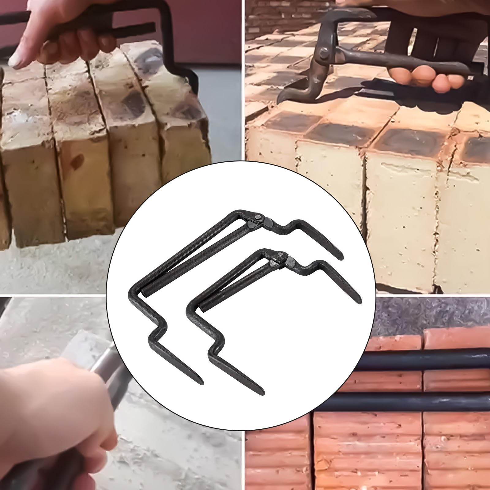 1 alicates ajustables para ladrillos, multiusos, suministro de elevación, herramienta de sujeción de construcción, multifunción, pinzas ajustables para ladrillos