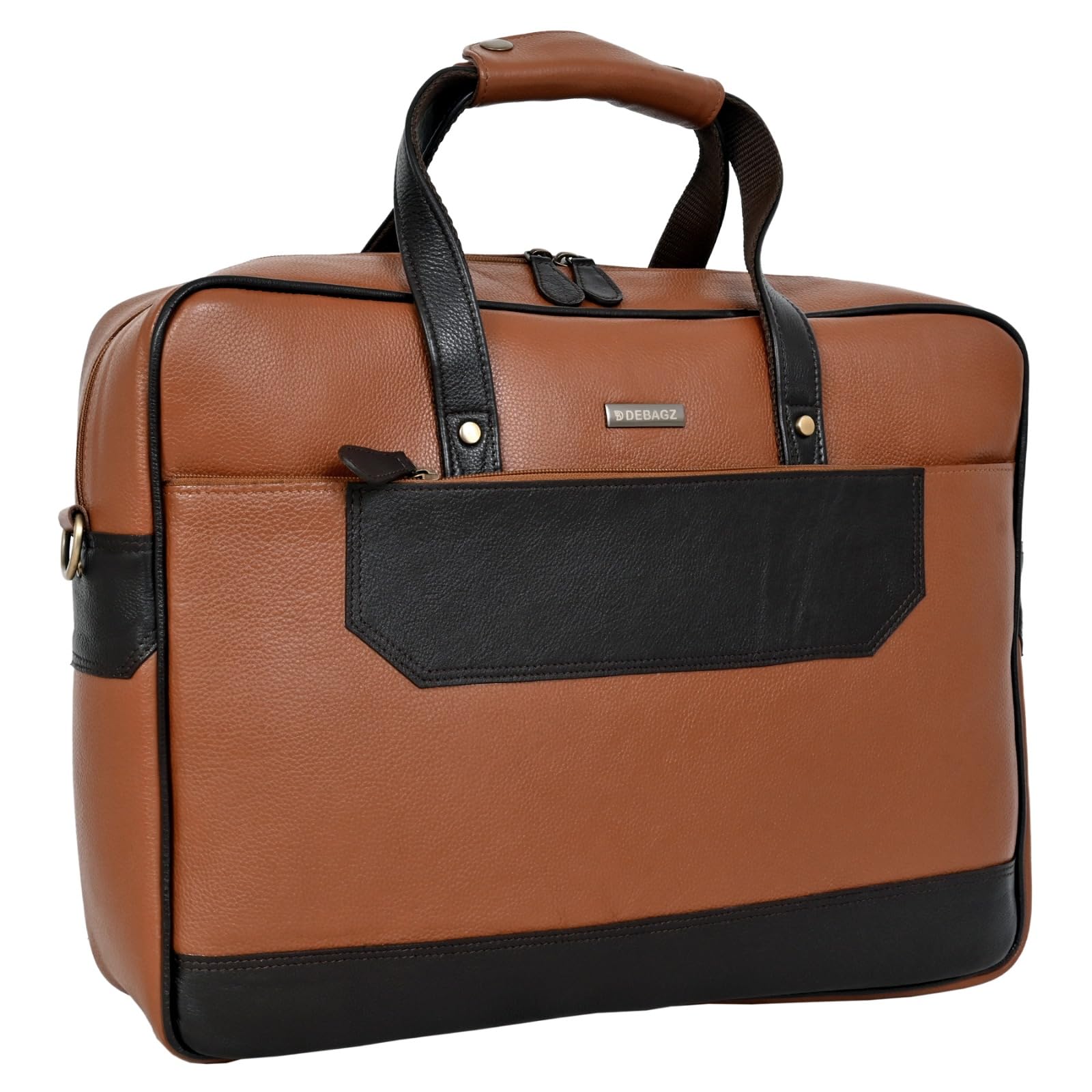 Genuine Leather Laptop Bag for Men & Women | 15.6 Inch Laptop Office Bag | Full Grain Leather | YKK Zipper | Padded Laptop Compartment | Multiple Storage | Tan Brown Professional Messenger Bag-image-24