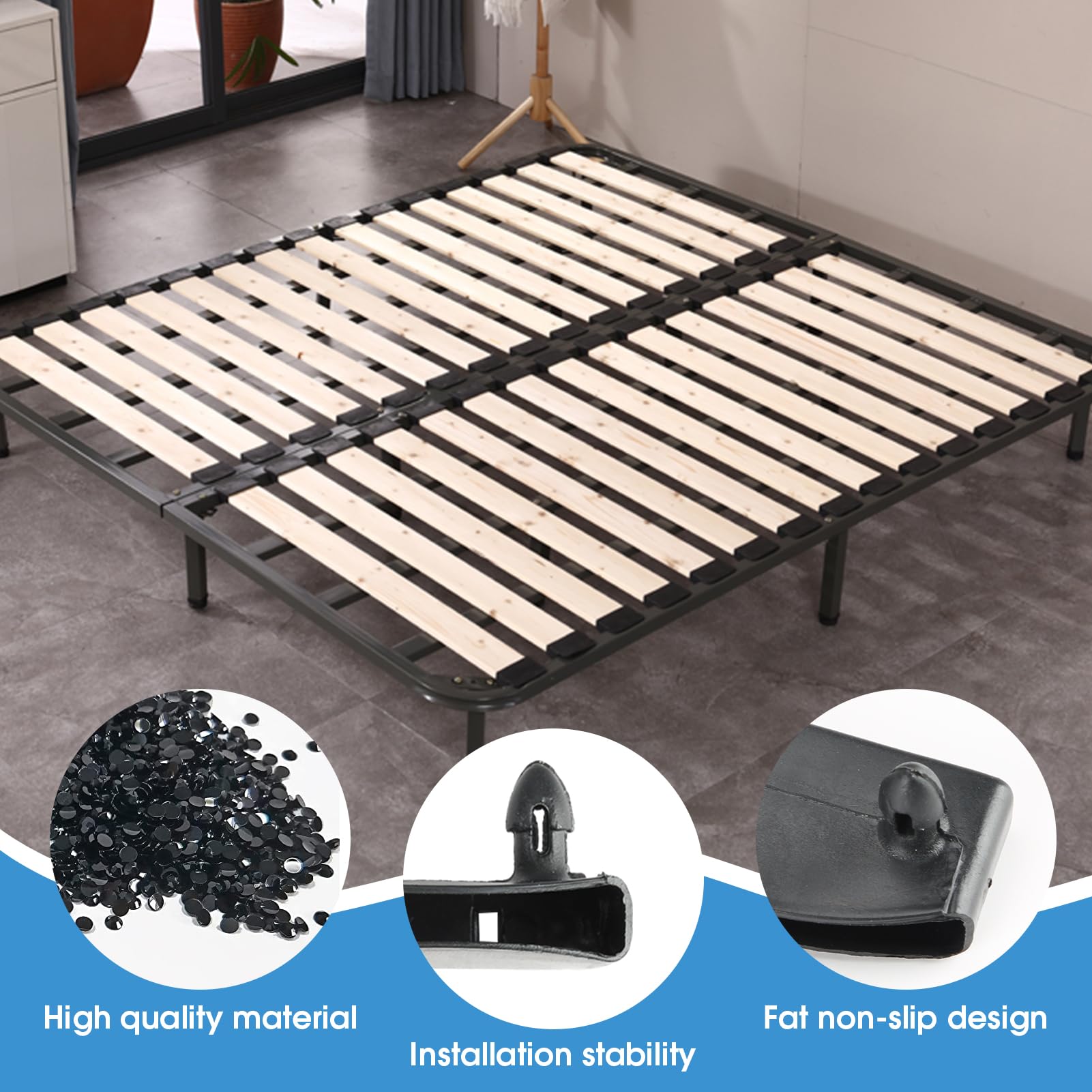 Supporti Per Reti Letto - 20 Pezzi In Plastica, Per Letti Singoli E Matrimoniali, Ricambio Pratico - Foto 3