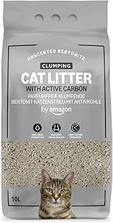 by Amazon Unscented Clumping Cat Litter with Activated Carbon 10 Litre product image