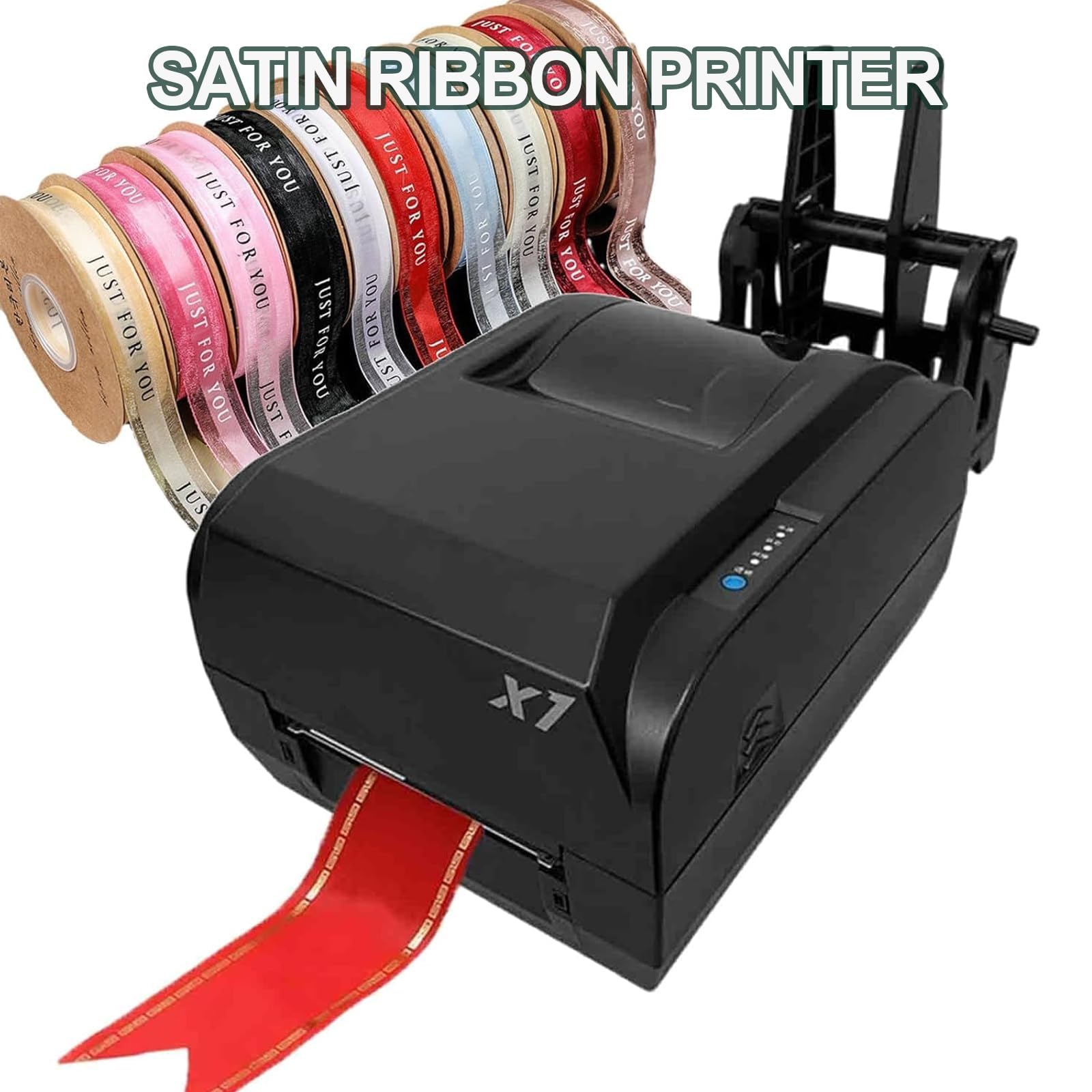 Imprimante de ruban de satin avec estampage en aluminium, haute vitesse pour emballage cadeau bricolage et rubans décoratifs