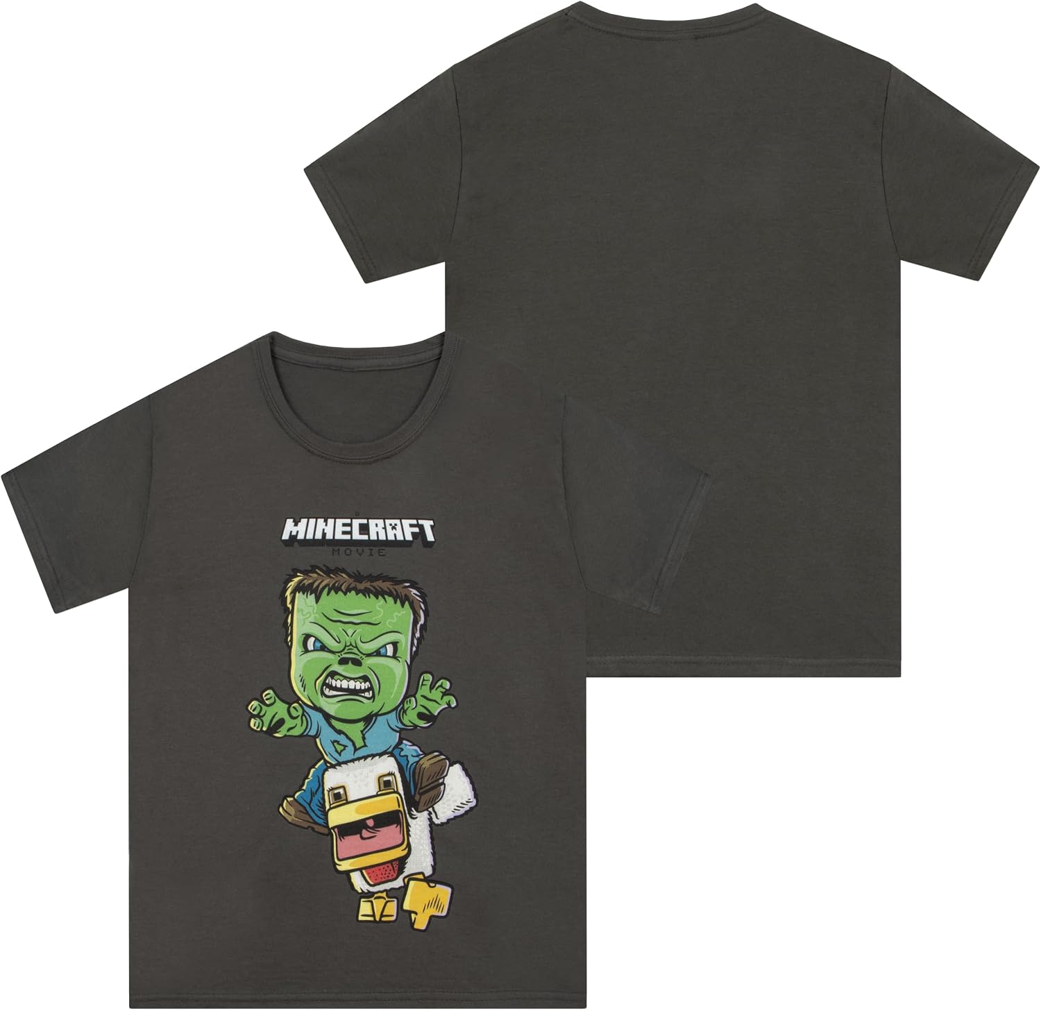 Minecraft Shirt, Chicken Jockey Boys Shirt, Short Sleeve Kids Tshirt for Summer, Cotton Boys T-Shirt