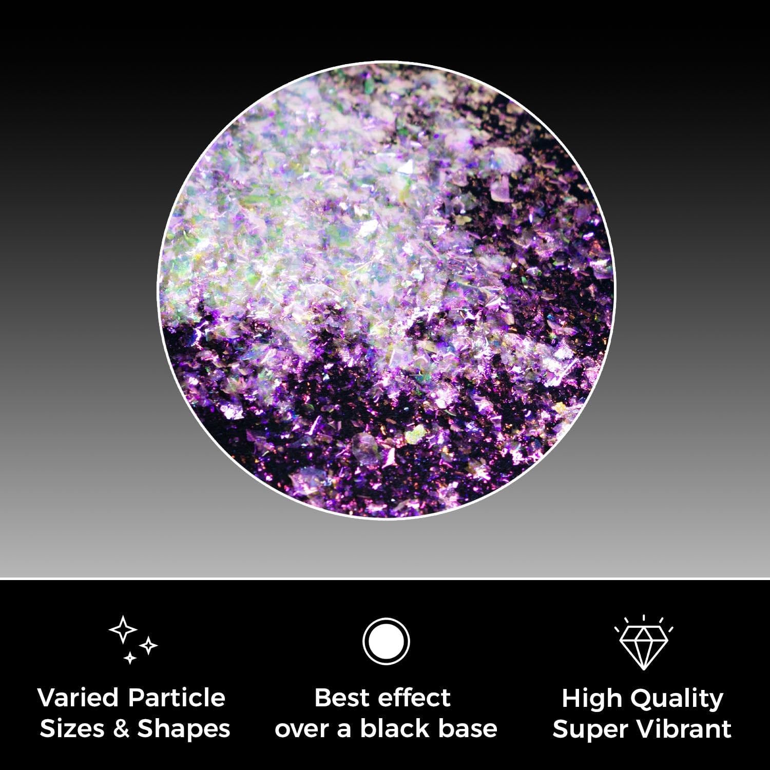 Space Berry SuperShift Flake 5g Blue Purple Gold Green Intense ColorShift Chameleon Flake Pigment | Glitter Flake Powder for Auto Paint | Flake Powder for Epoxy, Resin, Molds, Tumblers, Nail Art