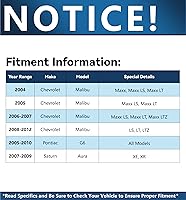 Vista 614 de Detroit Axle - Kit de suspensión delantera de 10 piezas para Chevy Aveo Aveo5 Pontiac G3 Wave 2 Ready Struts Assembly 2 Enlaces de barra
