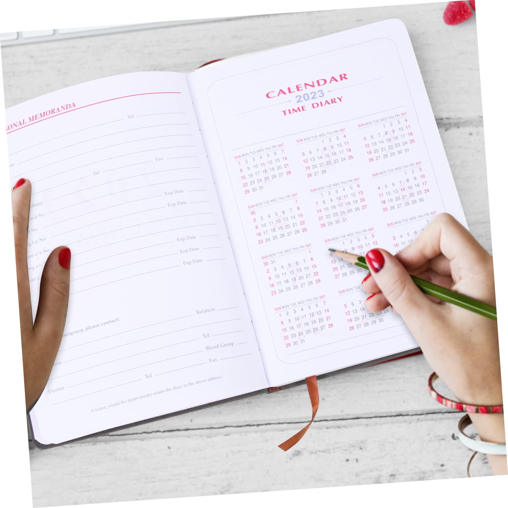 SEWACC 4stücke Notizbuch Für Tägliche Planung Effizienter Kalender Und Studienorganizer Mit Monatsindex Für Arbeit Studium Und Homeschooling