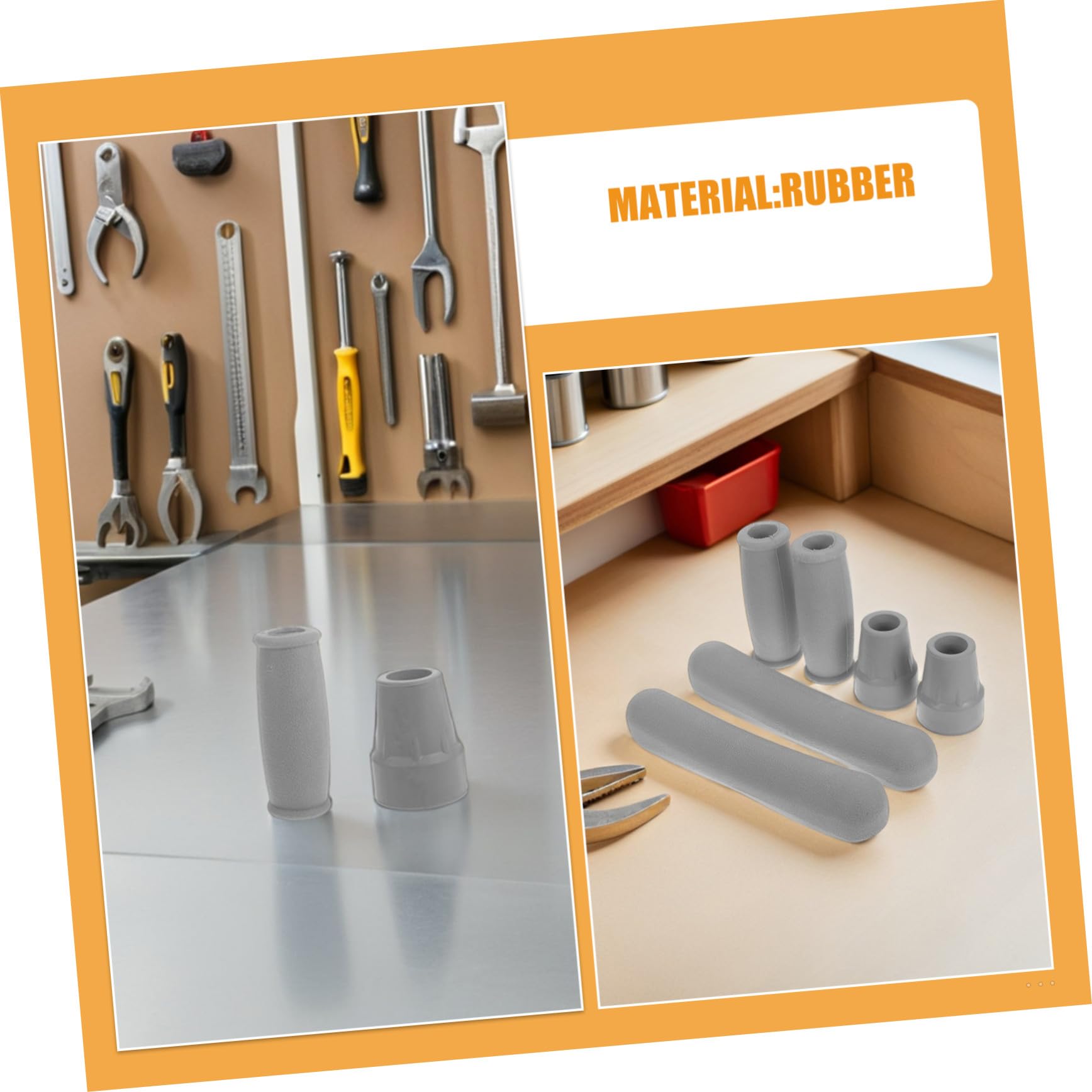 PACKOVE 4 Juegos De Puntas De Goma Para Bastones Cojín Para Muletas Funda Para El Mango Del Bastón Extremo Del Bastón Kit De Accesorios Para Muletas Tapas Para Patas De