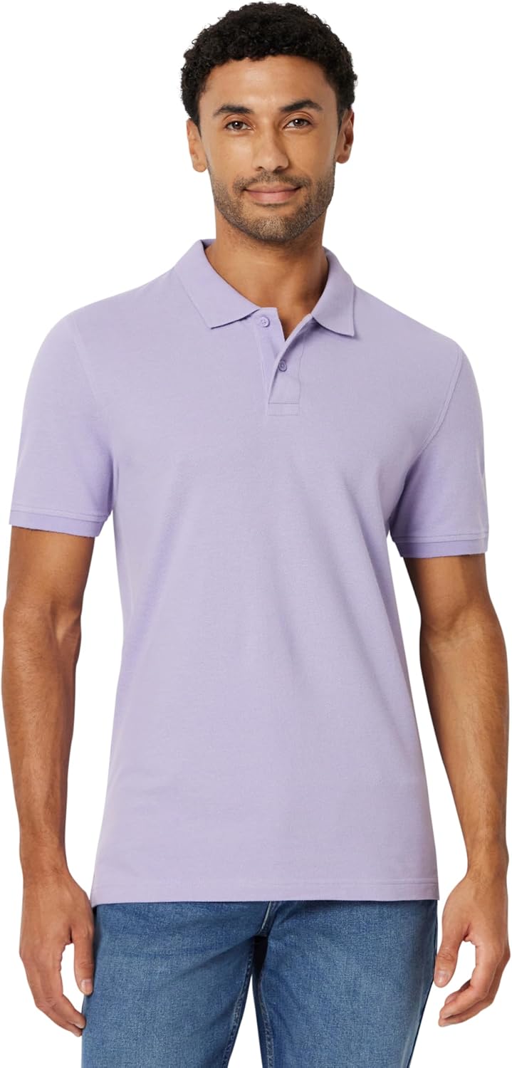 Amazon Essentials Men’s Slim-Fit Short-Sleeve Cotton Pique Polo Shirt
