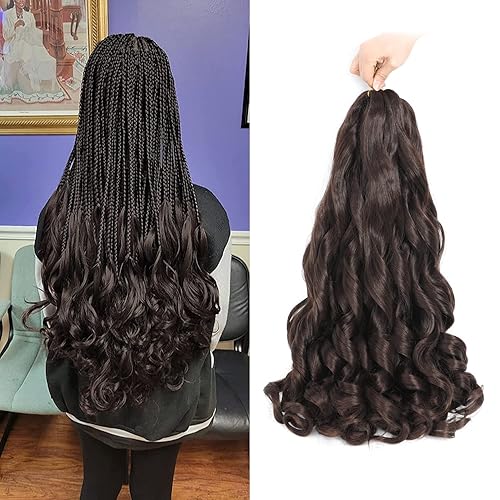 French Curly Braiding Hair 24 Inch - Pre Stretched Bouncy