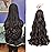 French Curly Braiding Hair 24 Inch 8 Packs Bouncy Braiding Hair - Loose Wavy Synthetic Hair Extensions for Black Women(24 inch 8 packs, 4)