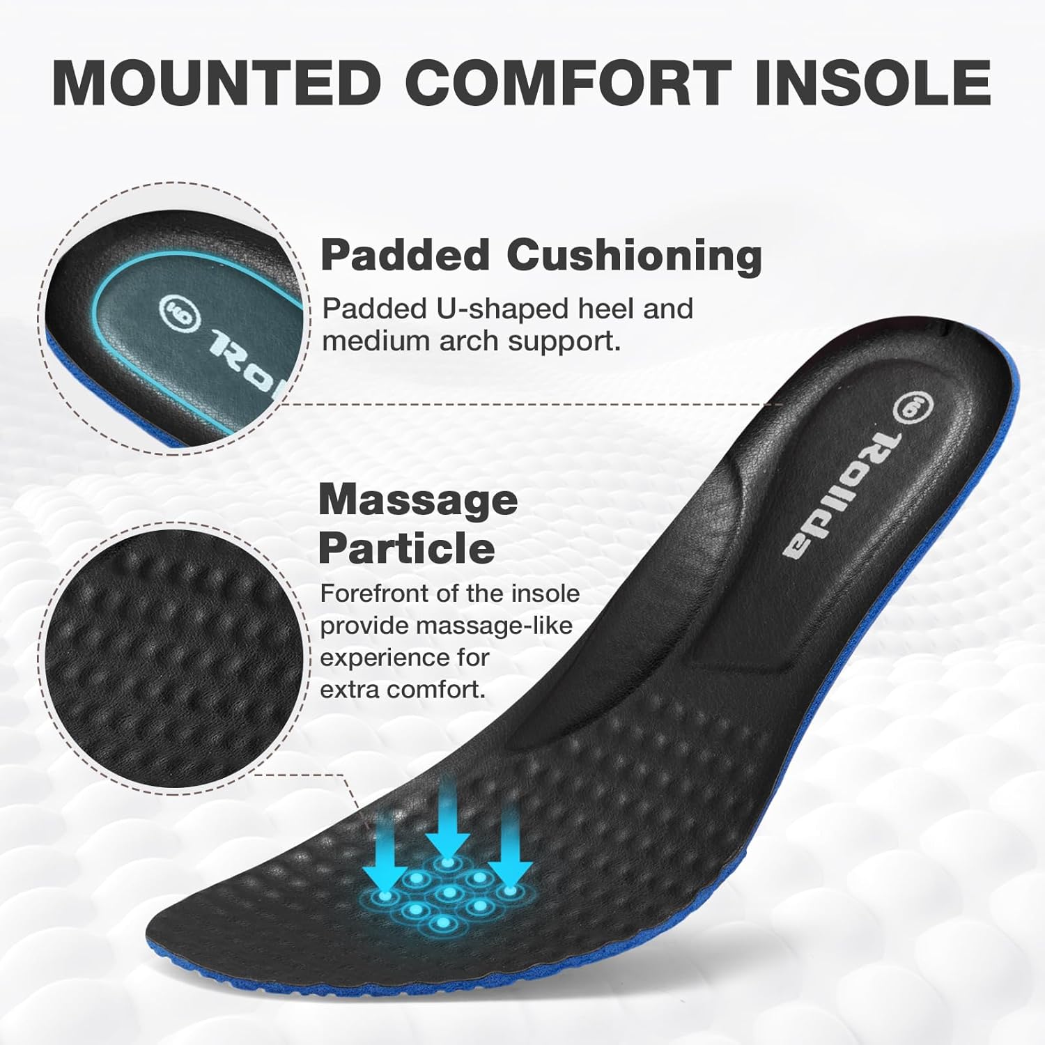 Rollda Men's Motorcycle Boots Combat Boots Casual Dress Boots for Men Lace Up Cap Toe Ankle Boots - Image 4