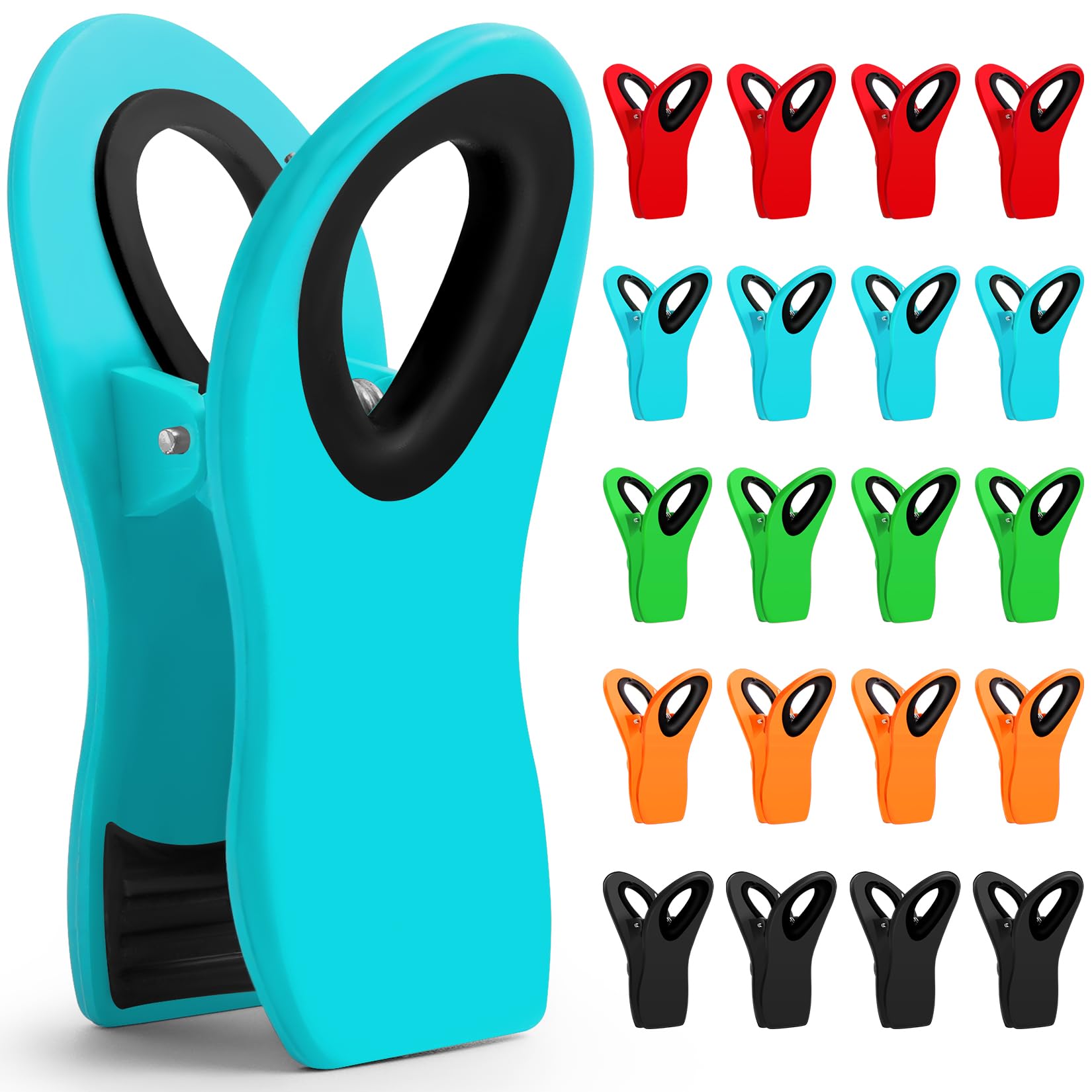 JETMORE 20 Pack Chip Clips, Food Clips, Magnetic Bag Clip for Chips, Snack