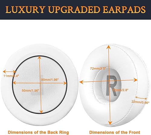 Vista 41 de SOULWIT Almohadillas de repuesto para JBL Tune 450BT/Tune 460BT/Tune 500BT/Tune 510BT/Tune 520BT/JR 300BT/JR 310BT/E40BT/Junior 320BT, almohadillas