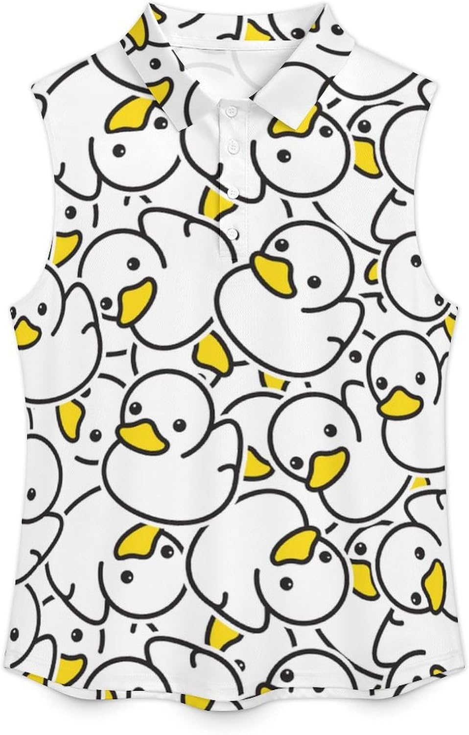 Yellow Duck T Shirt Woman Golf Tank Top Tennis Pullover Breathable Sleeveless Tee Moisture Wicking Sports Tanks