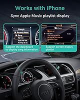 Vista 4 de Adaptador Bluetooth 5.0 aptX-HD para automóvil compatible con Audi AMI MMI, Mercedes Media Interface y Volkswagen MDI Connector (A2-Audi2G)