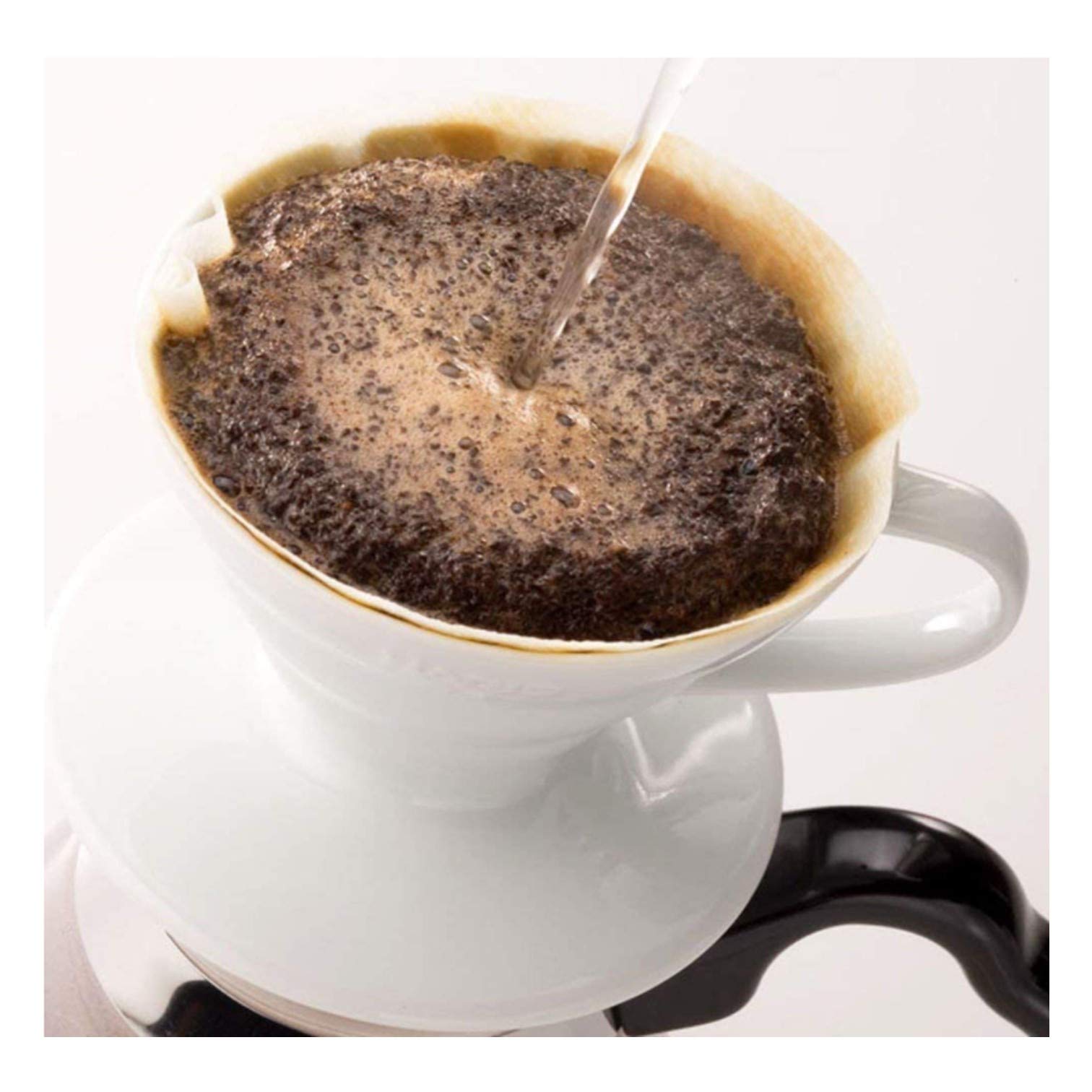 Hario V60 Kaffeefilter aus natürlichem Papier, Größe 02, 40 Stück, 10 Stück (insgesamt 400 Blatt), 10 Stück