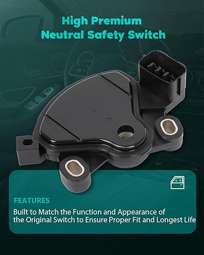 Miniatura 6 de SCITOO Interruptor de seguridad neutro 42700-39055 compatible con Hyundai Azera 2006-2011, 2002-2006, para Hyundai Elantra, 2007-2008 para Hyundai