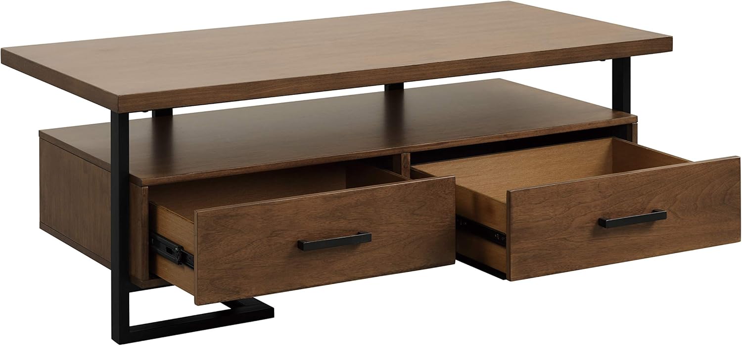 Lexicon District 48" x 24" Coffee Table, Brown Walnut