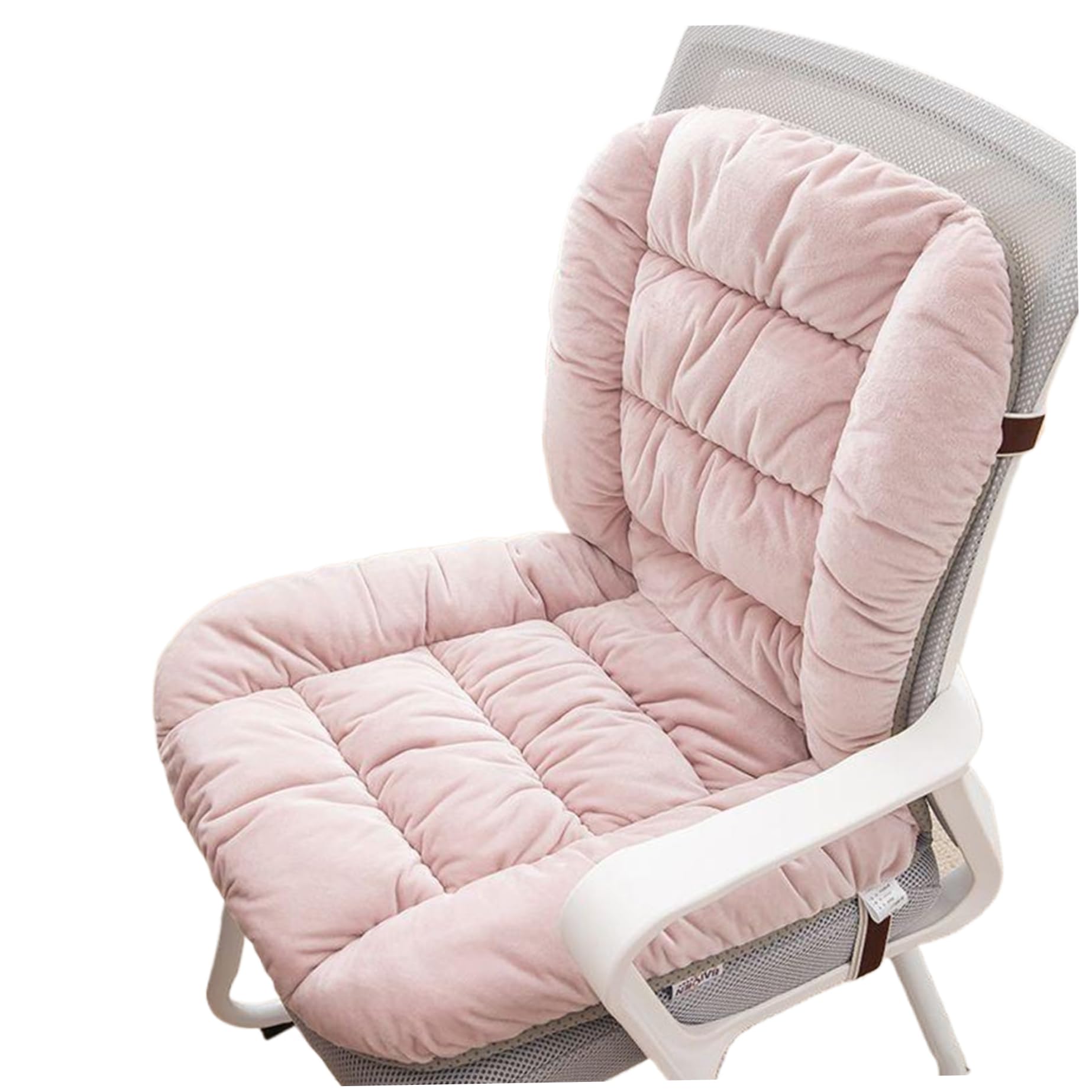 Coussin de chaise rose amovible doux avec dossier chaud et relaxant
