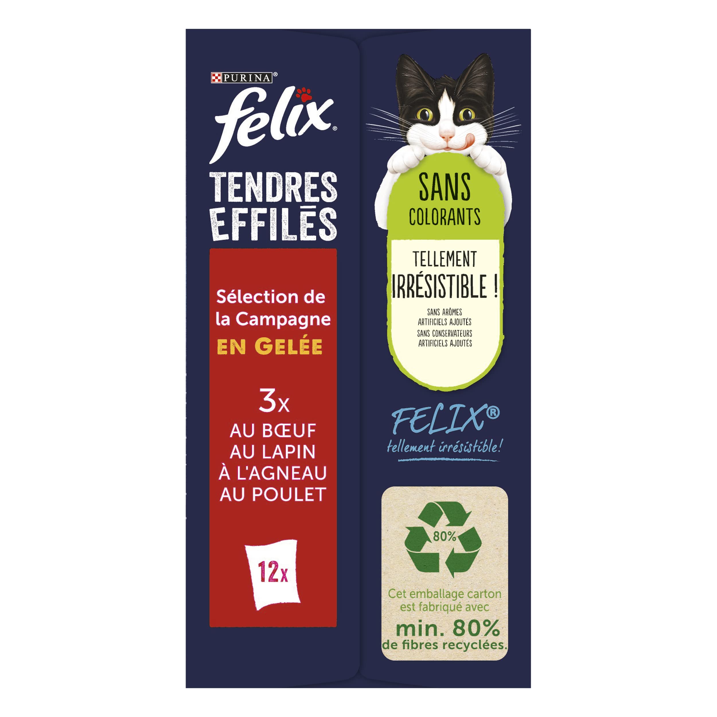 Felix Tendres Effilés en Gelée - Sélection de la Campagne - Lot de 6-12x85g