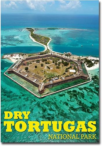 Dry Tortugas National Park, Florida - Imán para nevera, tamaño 2.5 x 3.5 pulgadas