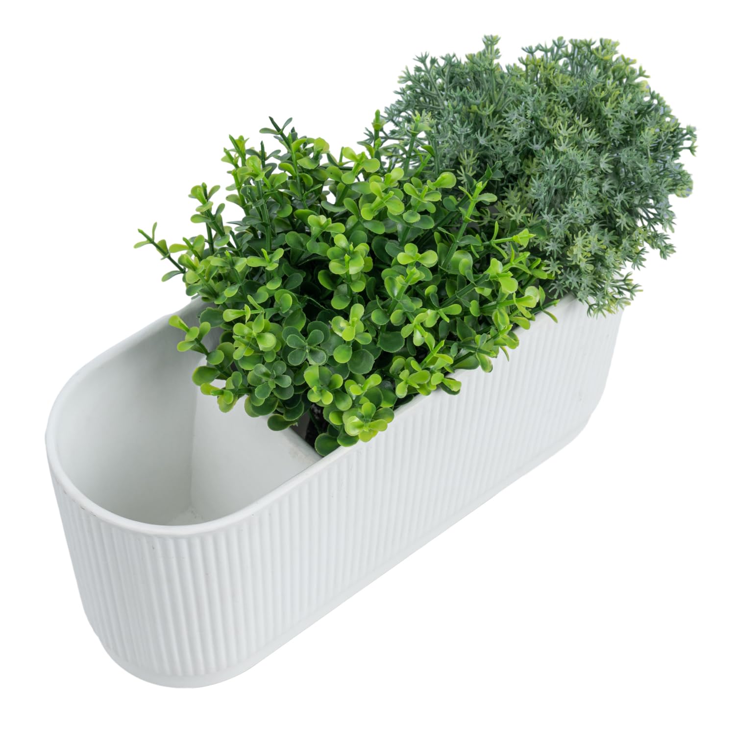 Amazon.com : MyGift 11 Inch Ceramic Herb Planter with Drainage
