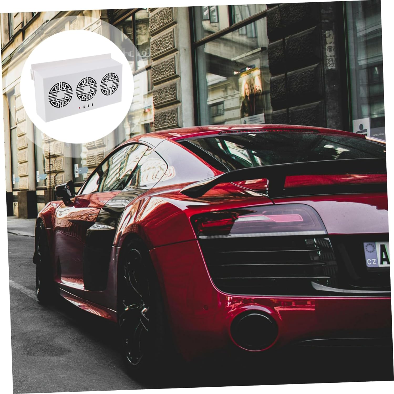 PRETYZOOM Solar Powered Car Exhaust Fan Air Circulation Vent for Vehicle Usb Powered Cooling Pad Car for Stale Air Removal and Freshness