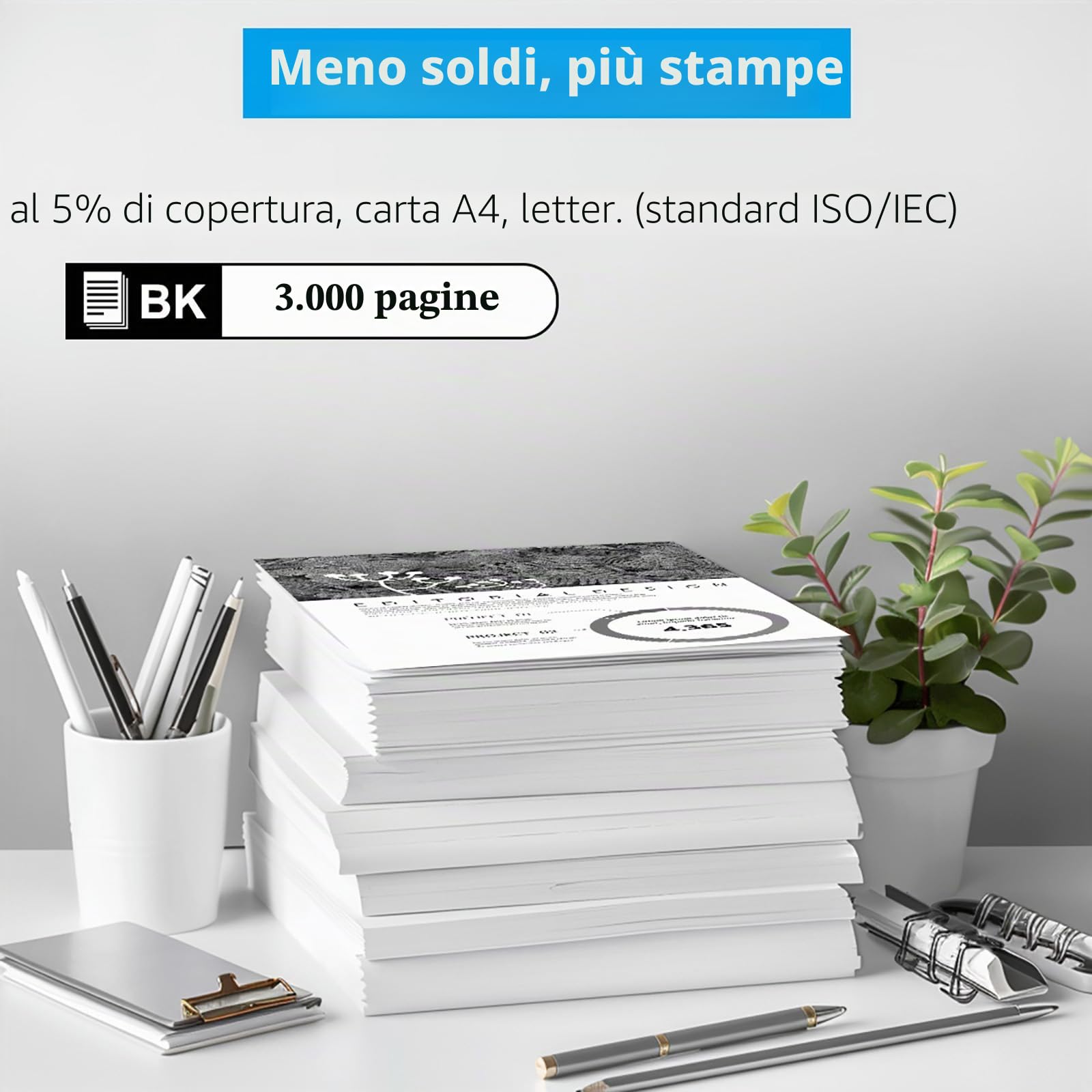 55B2000 Cartuccia Toner Rigenerata MS331 MX331 MS431 MX431 MX432 Capacità Standard 3000 Pagine Nero per LEXMARK MS331dn MX331adn MS431dn MS431dw MX431adn MX431adw MX432adwe Stampante